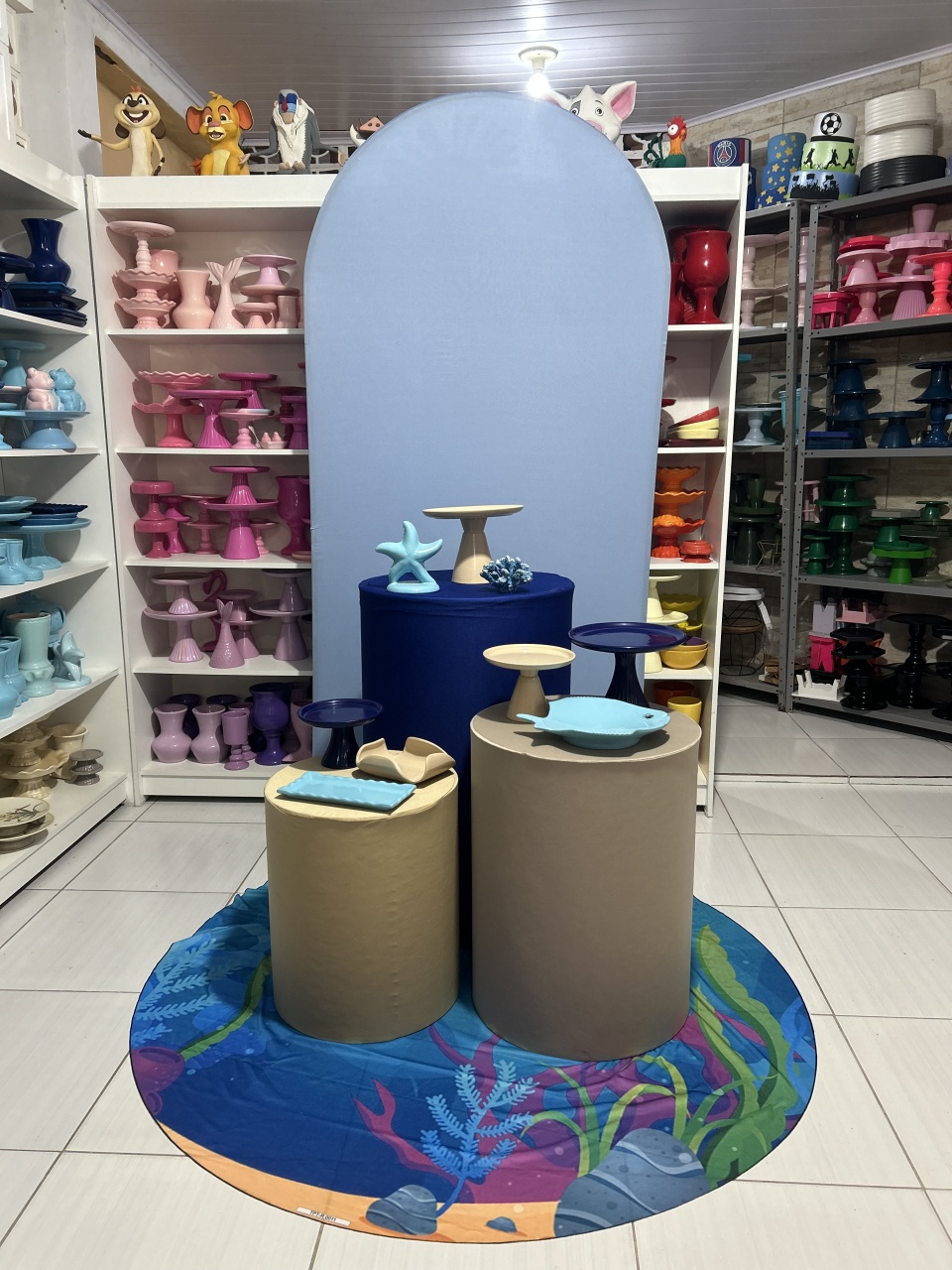 Fundo Do Mar Personalizado Kit 3 - Pegue e monte da Fada Madrinha decorações 