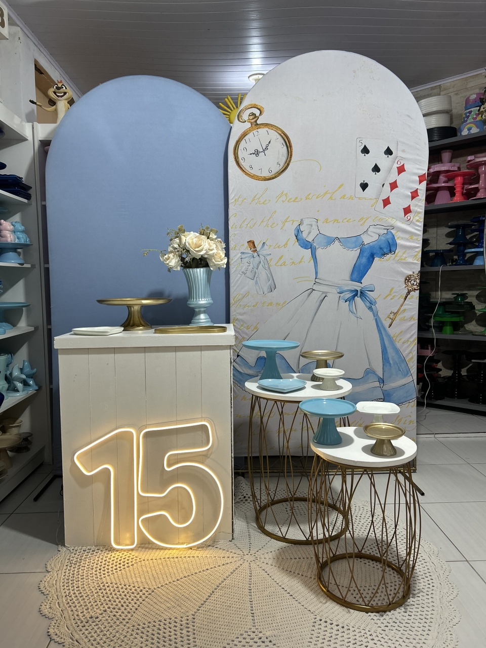 Alice Kit 5 - Pegue e monte da Fada Madrinha decorações 