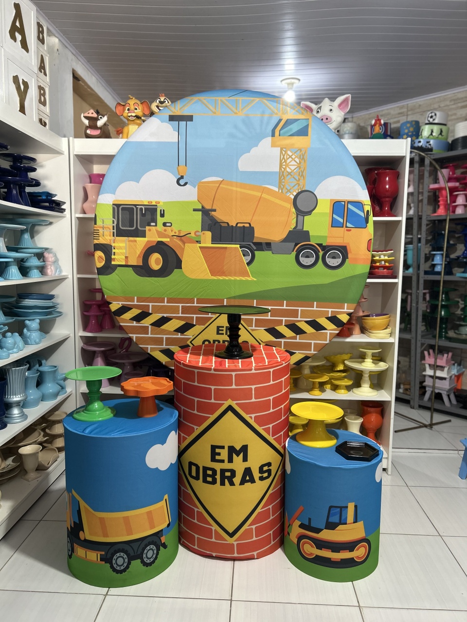 Trator Kit 1 - Pegue e monte da Fada Madrinha decorações 