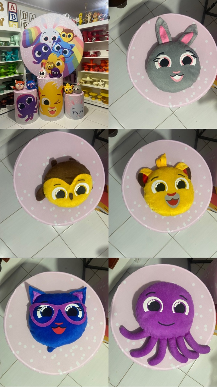 Itens Decorativos- Bolofofos  - Pegue e monte da Fada Madrinha decorações 