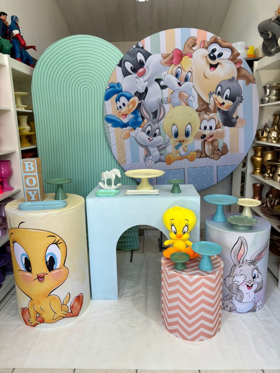 Looney Tunes Kit 4 - Pegue e monte da Fada Madrinha decorações 
