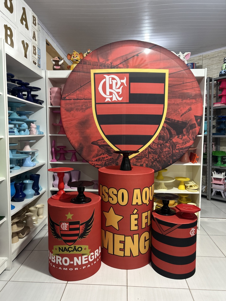 Flamengo Kit 1 - Pegue e monte da Fada Madrinha decorações 