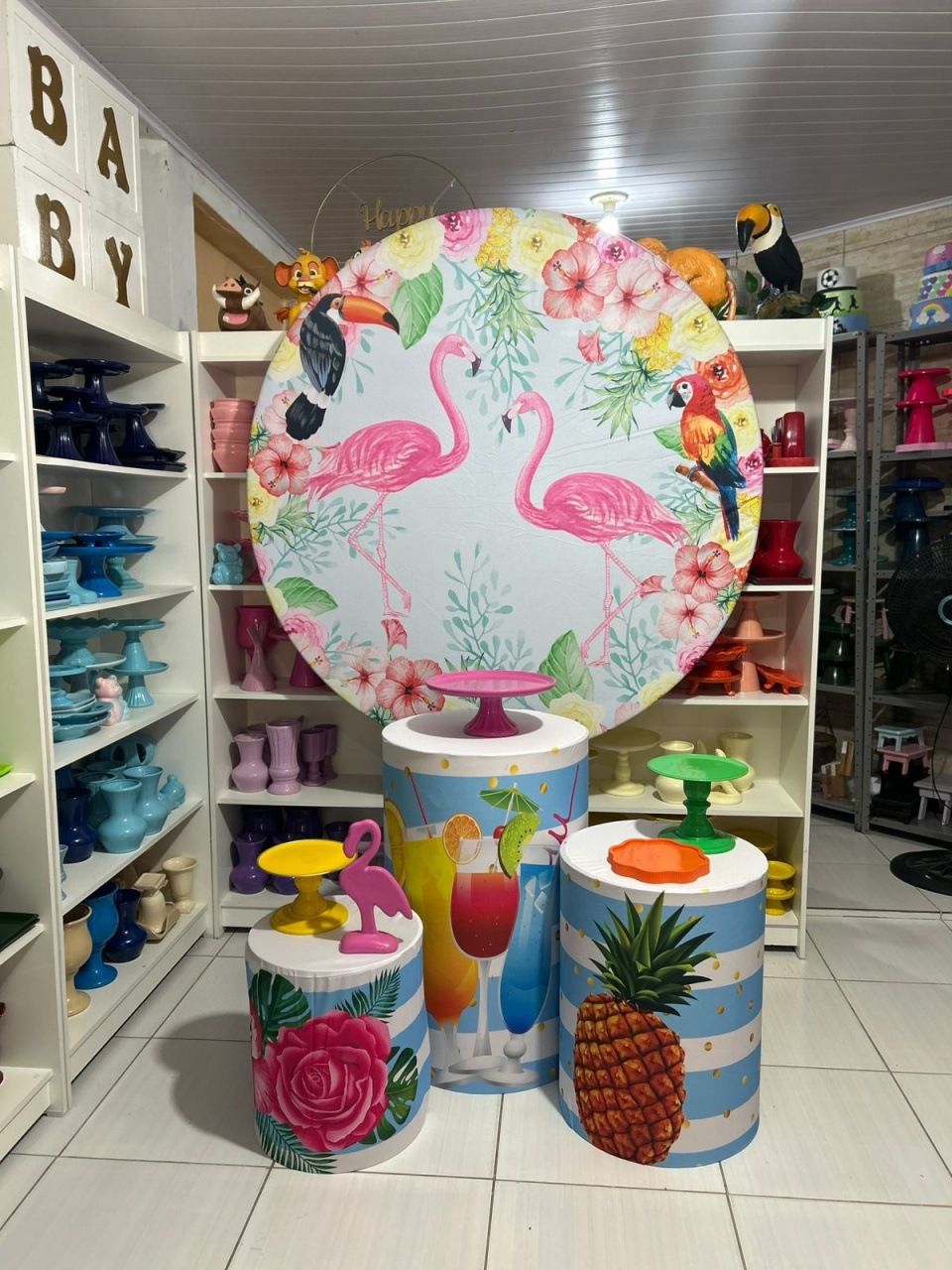 Flamingo  - Pegue e monte da Fada Madrinha decorações 
