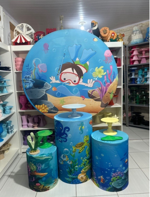 Menino Mergulhador Kit 1 - Pegue e monte da Fada Madrinha decorações 