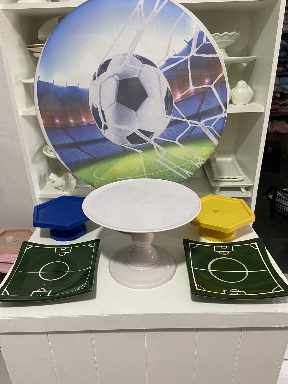 Futebol Kit Mesa  - Pegue e monte da Fada Madrinha decorações 
