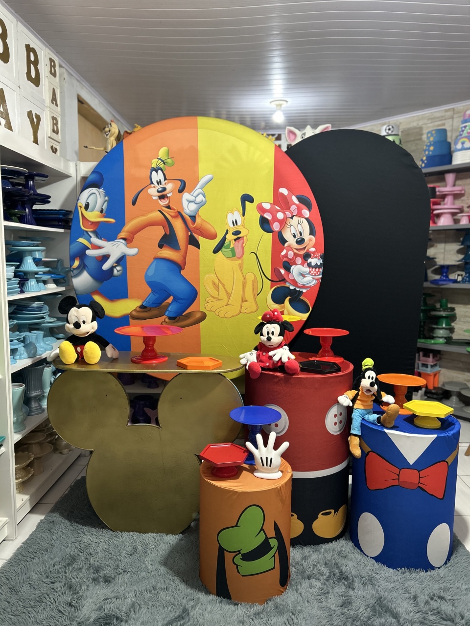 Turma Do Mickey Kit 4 - Pegue e monte da Fada Madrinha decorações 