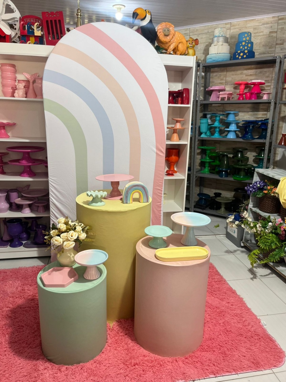 Arco Íris Kit 3 - Pegue e monte da Fada Madrinha decorações 