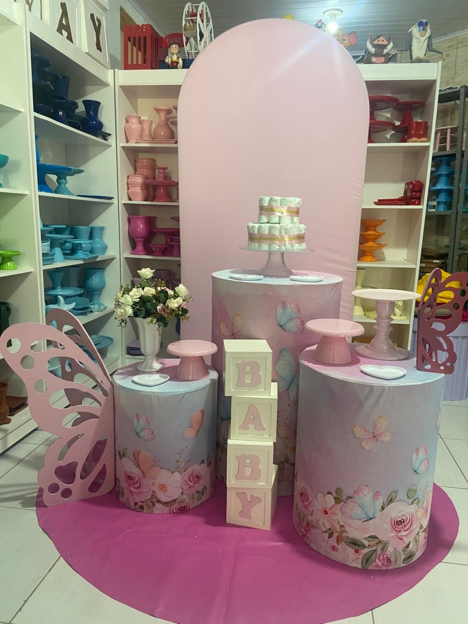 Kit Jardim Borboletas - Pegue e monte da Fada Madrinha decorações 