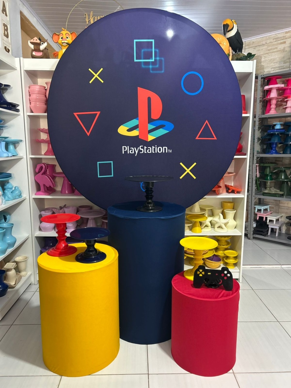 Playstation - Pegue e monte da Fada Madrinha decorações 