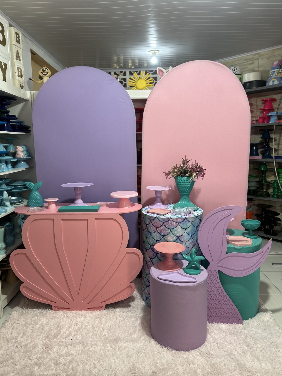 Sereia Kit 5 - Pegue e monte da Fada Madrinha decorações 