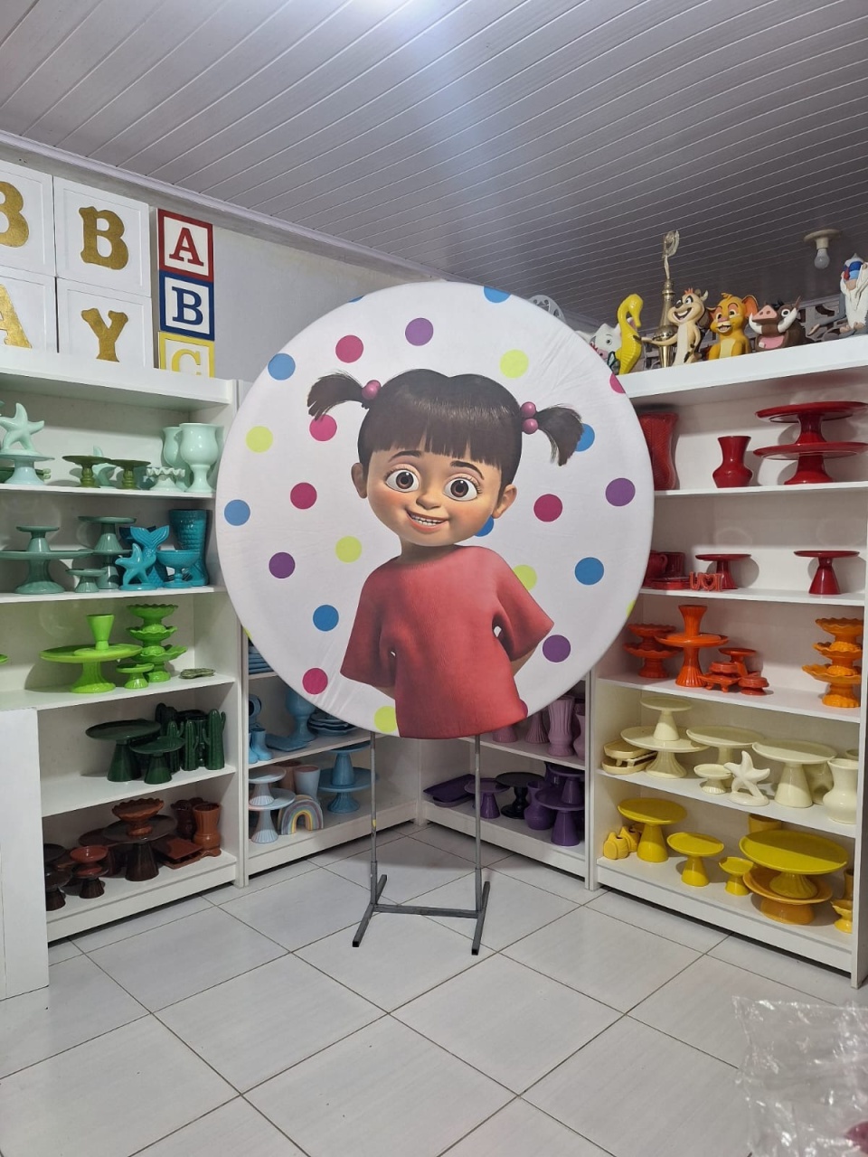 Painel Boo Monstros S.a - Pegue e monte da Fada Madrinha decorações 