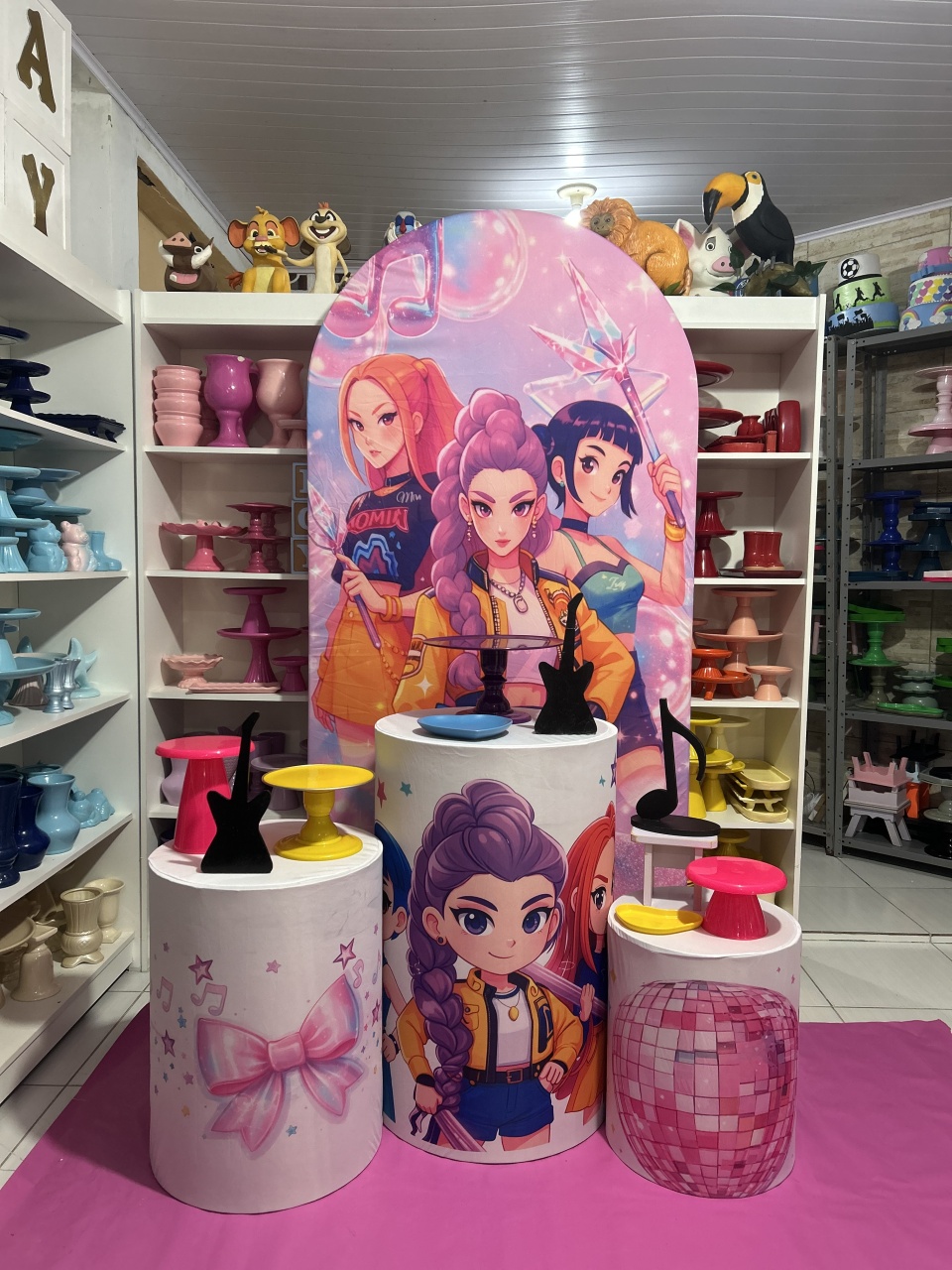 Guerreiras Do Kpop Kit 3 - Pegue e monte da Fada Madrinha decorações 