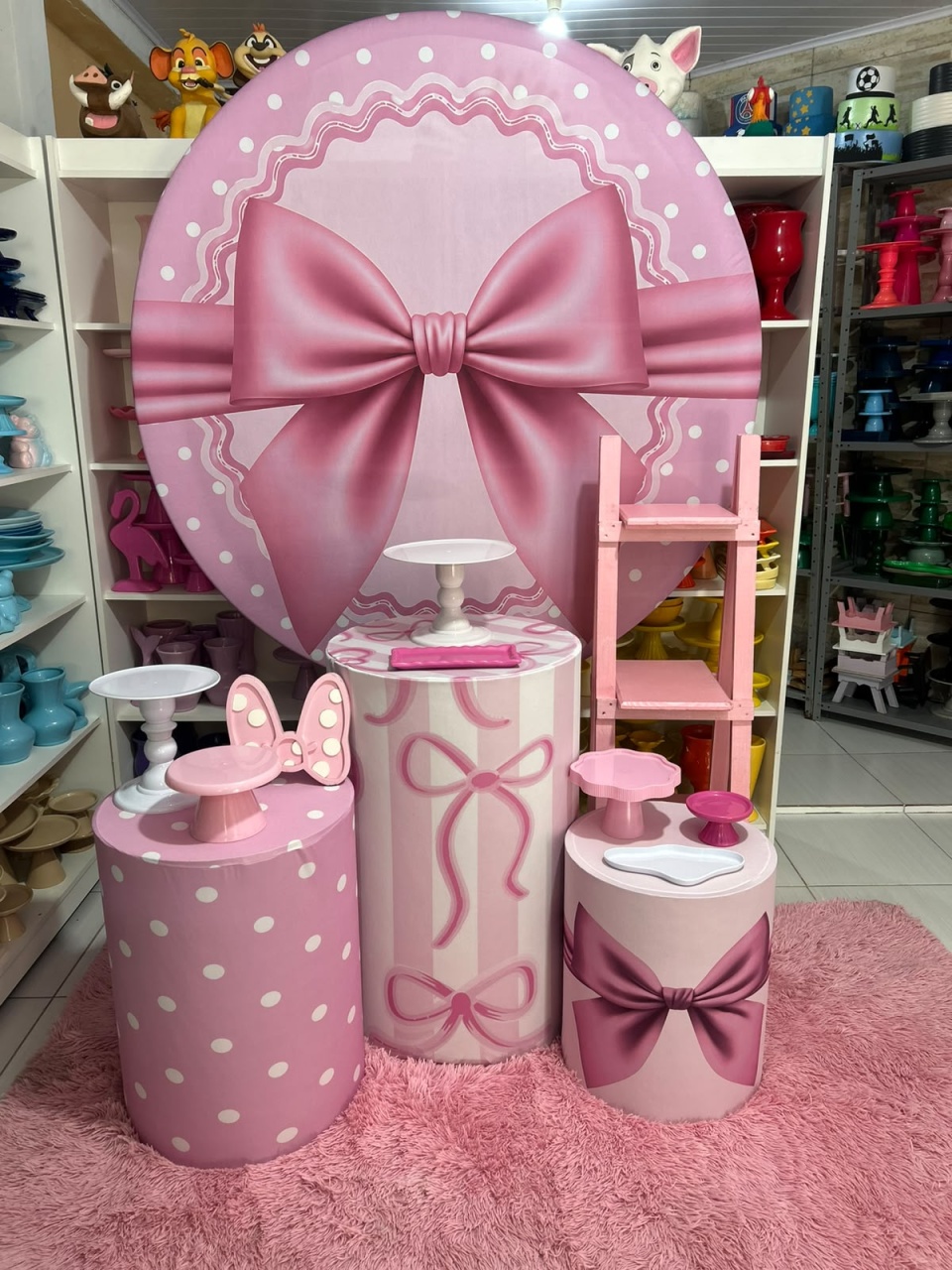 Laço Rosa Kit 2 - Pegue e monte da Fada Madrinha decorações 