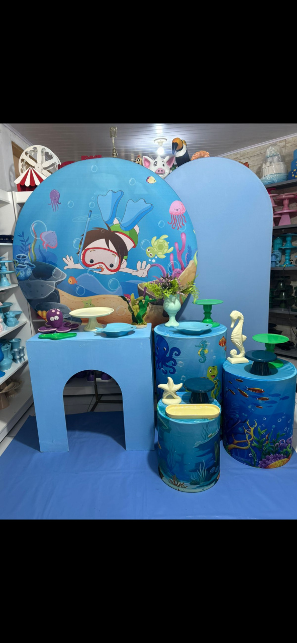 Menino Mergulhador Kit 4 - Pegue e monte da Fada Madrinha decorações 