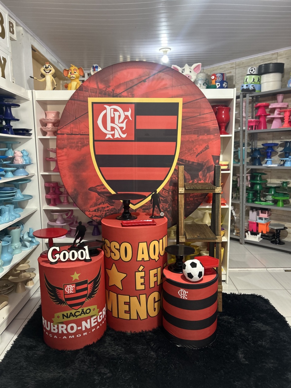 Flamengo Kit 2 - Pegue e monte da Fada Madrinha decorações 