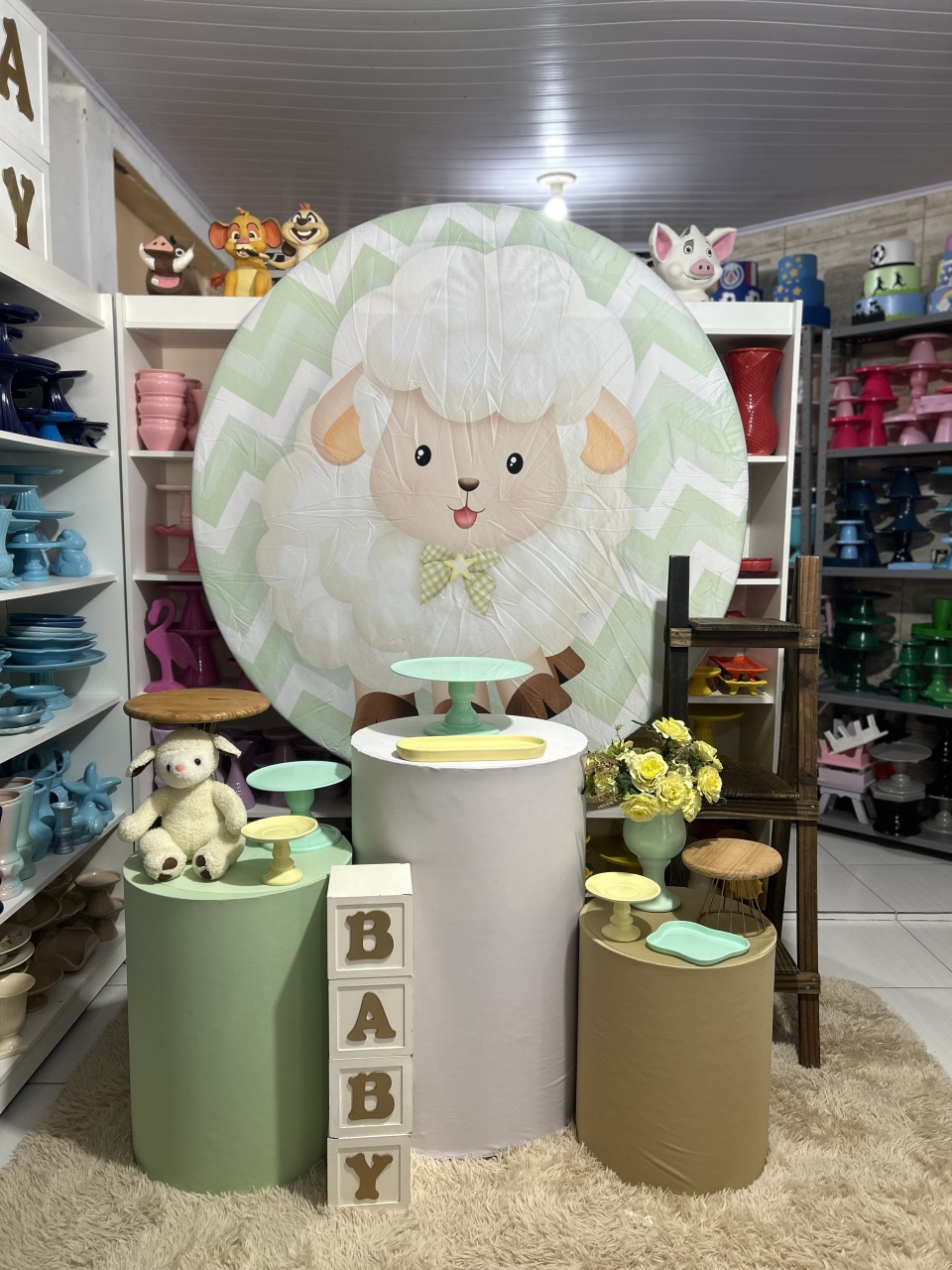 Ovelhinha Kit 2 - Pegue e monte da Fada Madrinha decorações 