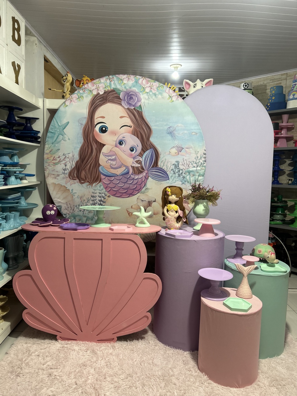 Sereia Baby Kit 4 - Pegue e monte da Fada Madrinha decorações 