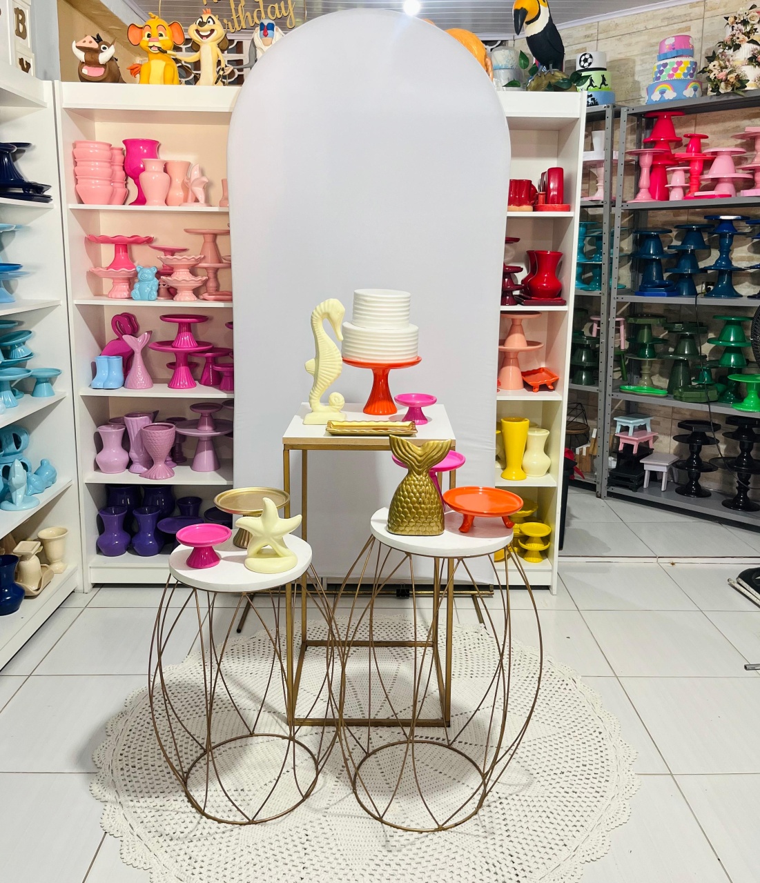 Branco Dourado Personalizado  - Pegue e monte da Fada Madrinha decorações 