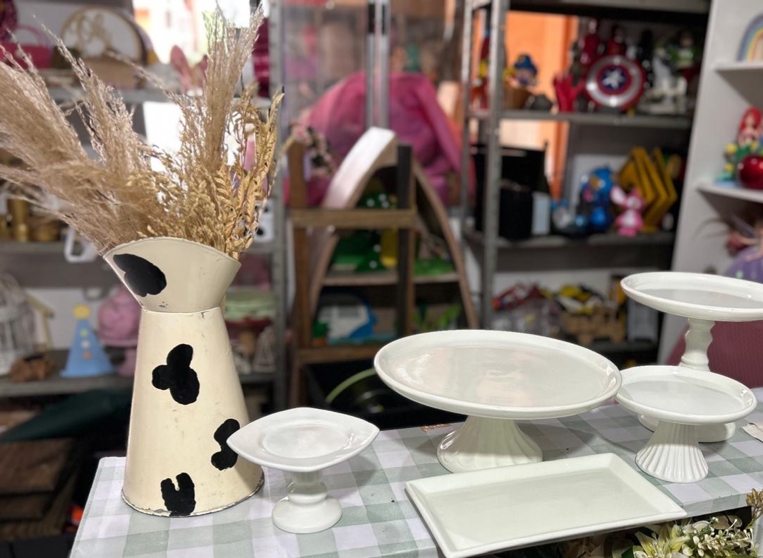 Bandejas Brancas  - Pegue e monte da Fada Madrinha decorações 