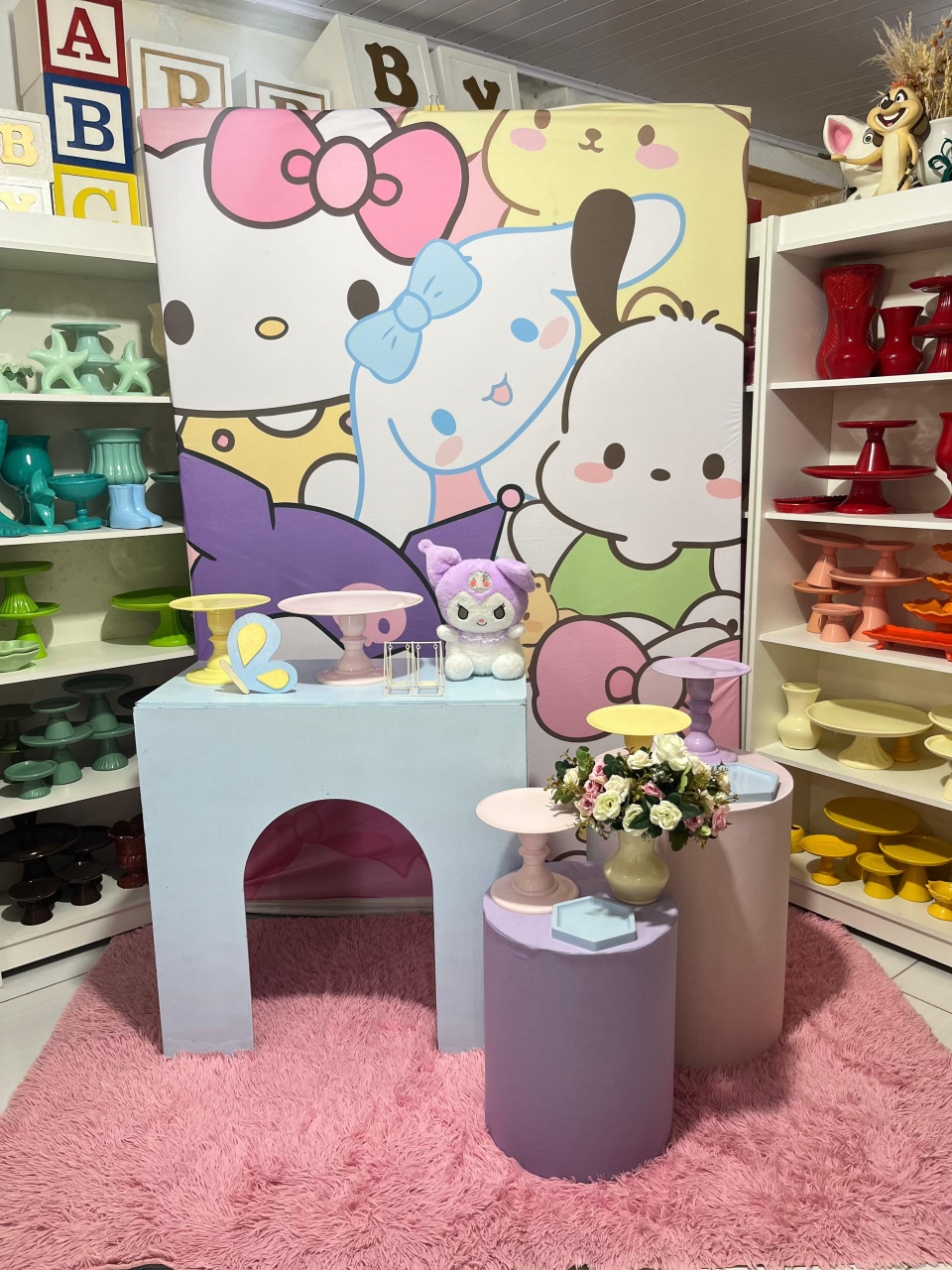 Kit Turma da Hellokity - Pegue e monte da Fada Madrinha decorações 