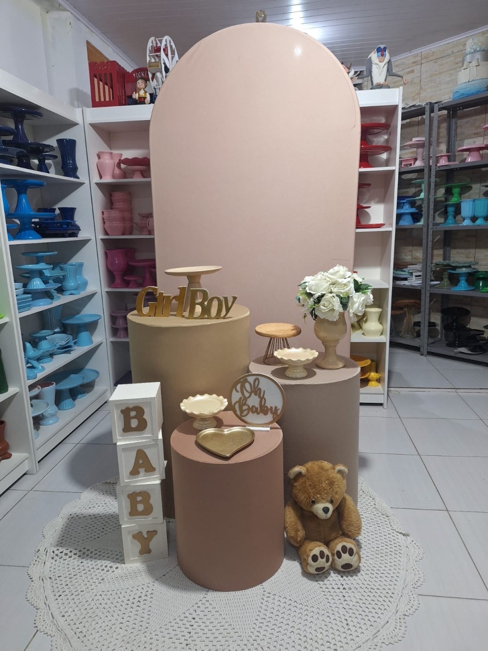 Chá Revelação Neutro 180,00 - Pegue e monte da Fada Madrinha decorações 