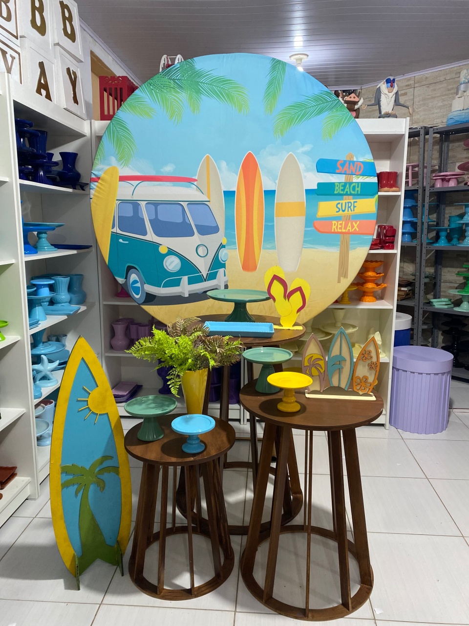 Kit Praia Adulto - Pegue e monte da Fada Madrinha decorações 