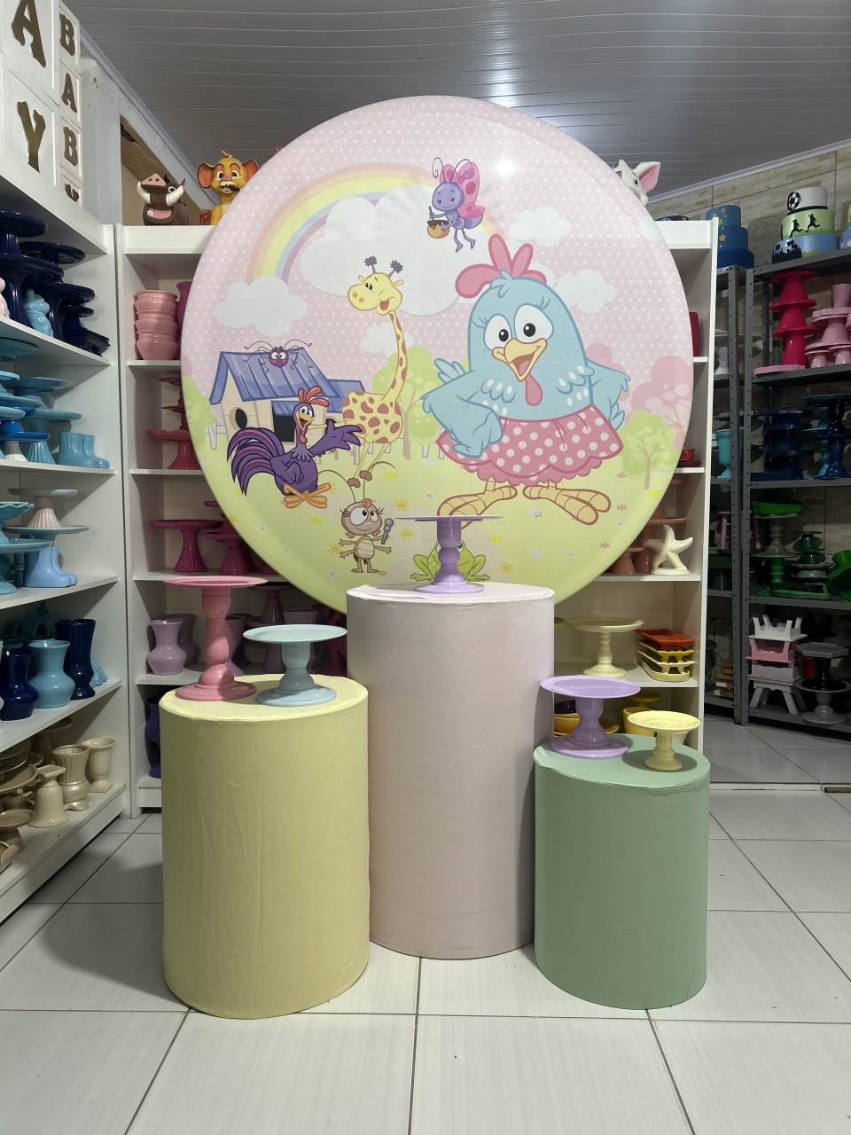 Galinha Pintadinha Kit 1 - Pegue e monte da Fada Madrinha decorações 