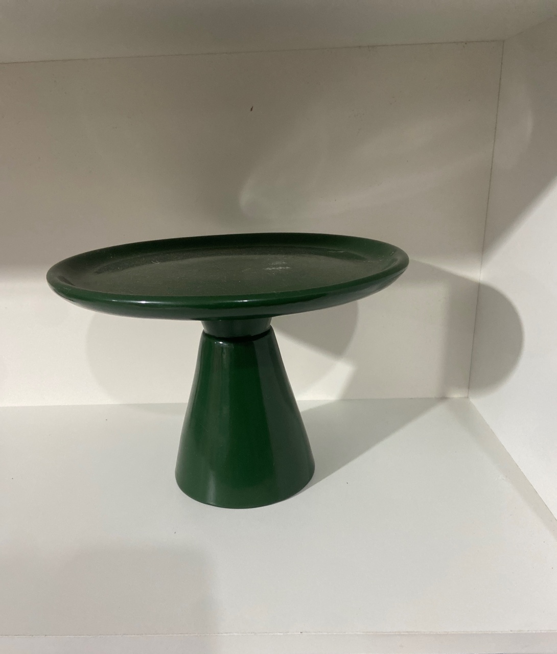 Boleira Cerâmica Verde M - Pegue e monte da Fada Madrinha decorações 