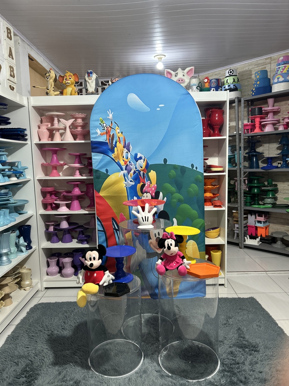 Turma Do Mickey Kit 3 Personalizado - Pegue e monte da Fada Madrinha decorações 