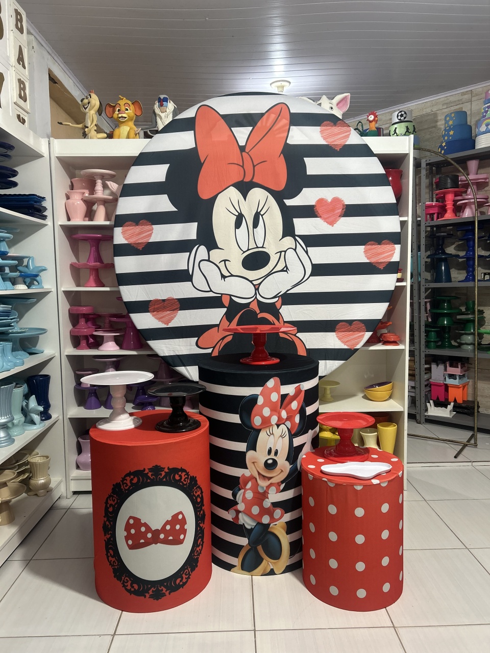Minnie Vermelha Kit 1 - Pegue e monte da Fada Madrinha decorações 