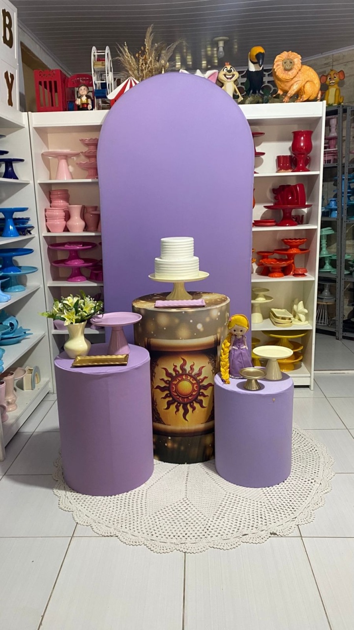 Kit Enrolados Personalizado  - Pegue e monte da Fada Madrinha decorações 