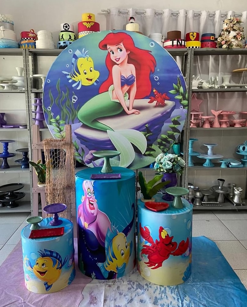 Ariel Adulta  - Pegue e monte da Fada Madrinha decorações 