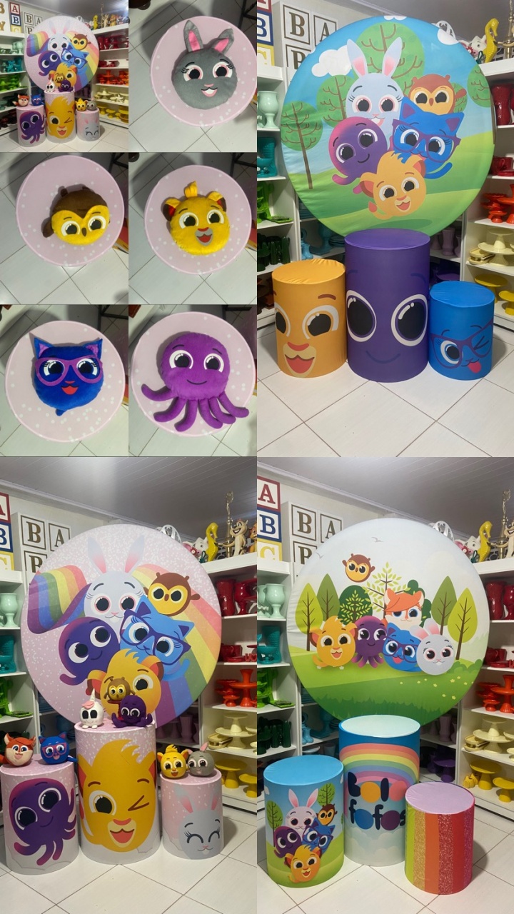 Tecidos - Bolofofos  - Pegue e monte da Fada Madrinha decorações 
