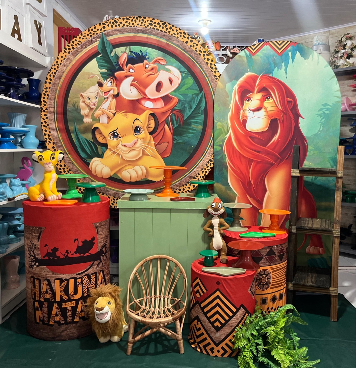 Kit Rei Leão  - Pegue e monte da Fada Madrinha decorações 