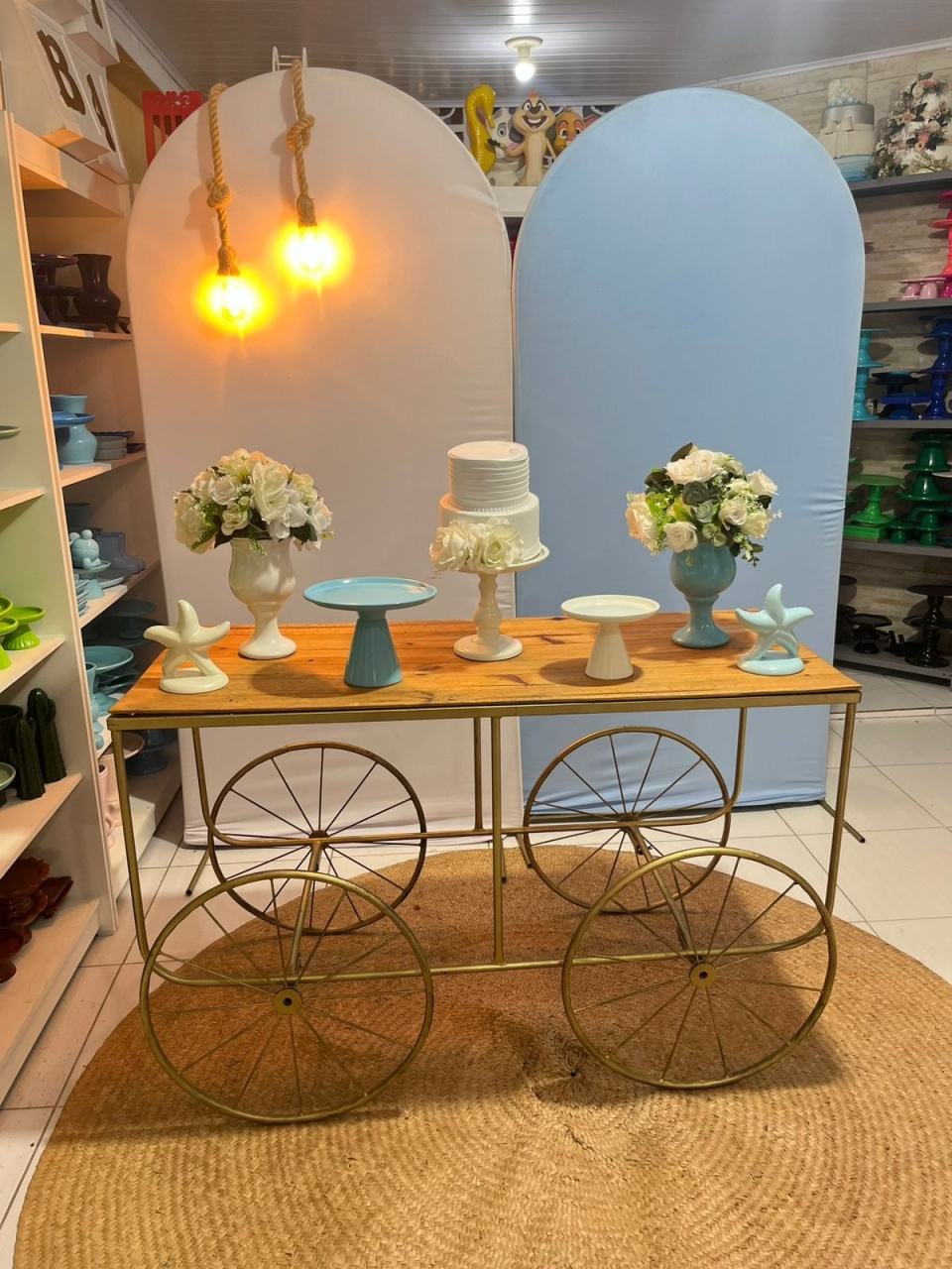 Kit Maré Suave Mesa Bicicleta  - Pegue e monte da Fada Madrinha decorações 