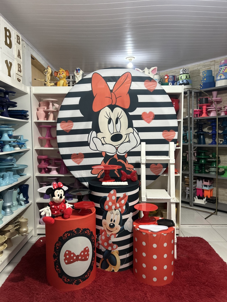 Minnie Vermelha Kit 2 - Pegue e monte da Fada Madrinha decorações 