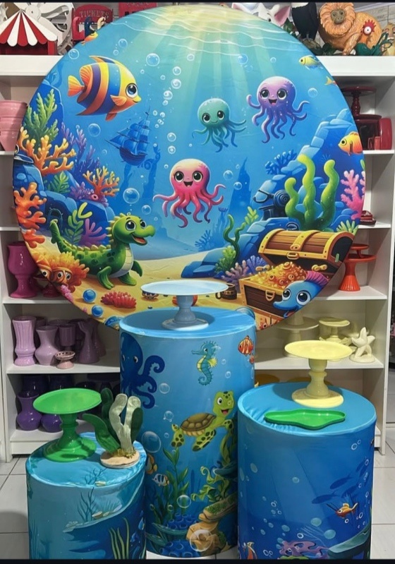 Fundo Mar Kit 1 - Pegue e monte da Fada Madrinha decorações 