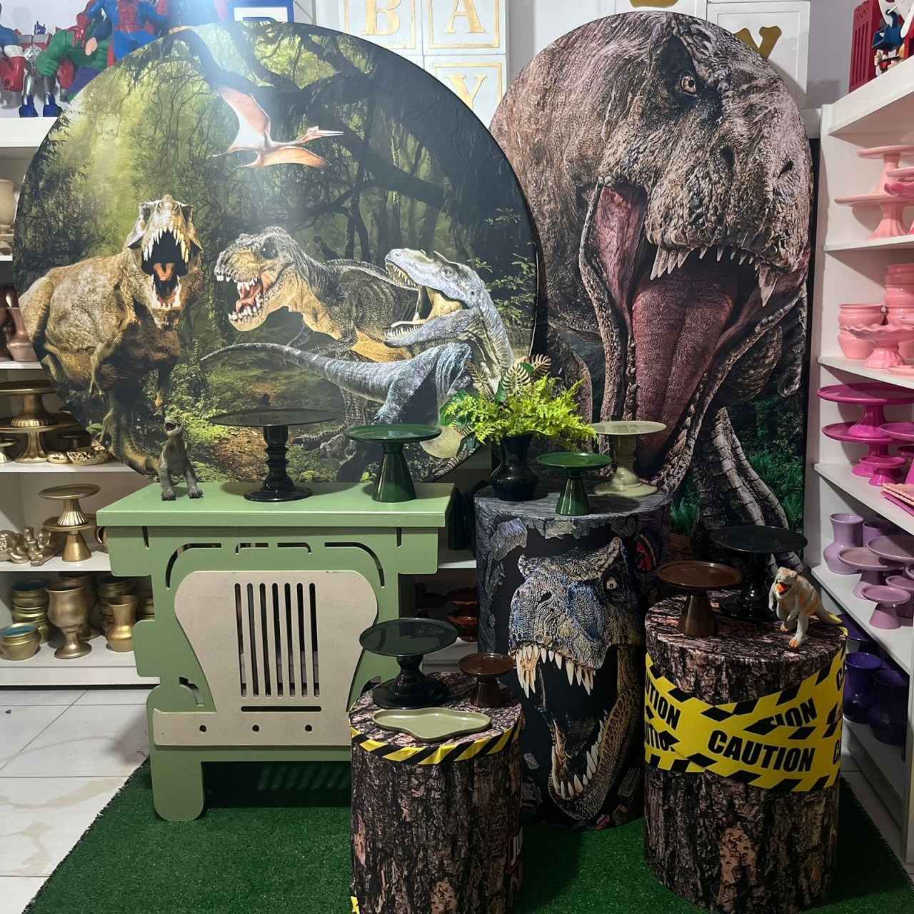 Kit Dinossauro Personalizado - Pegue e monte da Fada Madrinha decorações 