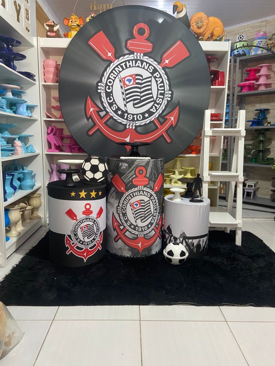 Corinthians Kit 2 - Pegue e monte da Fada Madrinha decorações 
