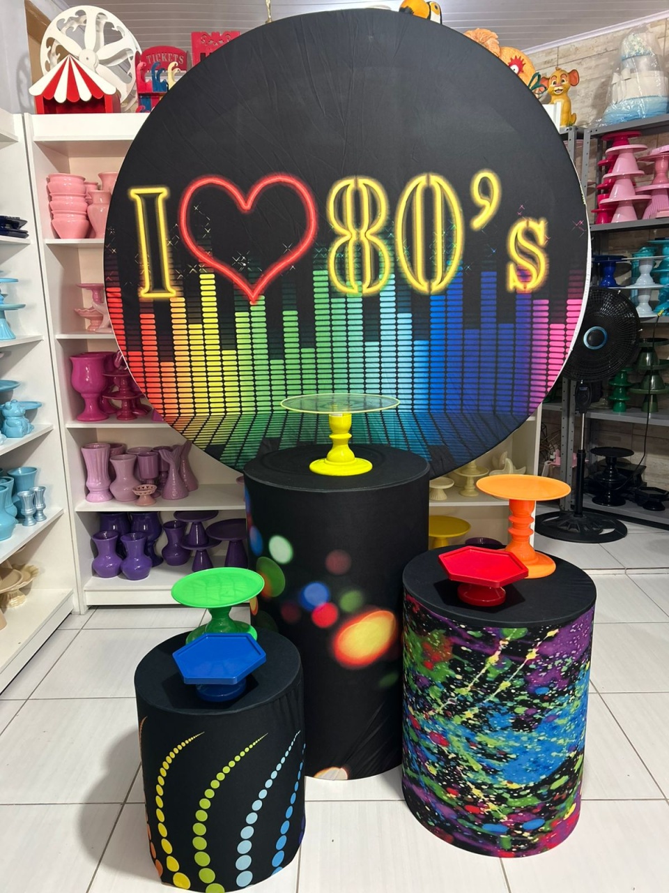Anos 80 Kit 1 - Pegue e monte da Fada Madrinha decorações 