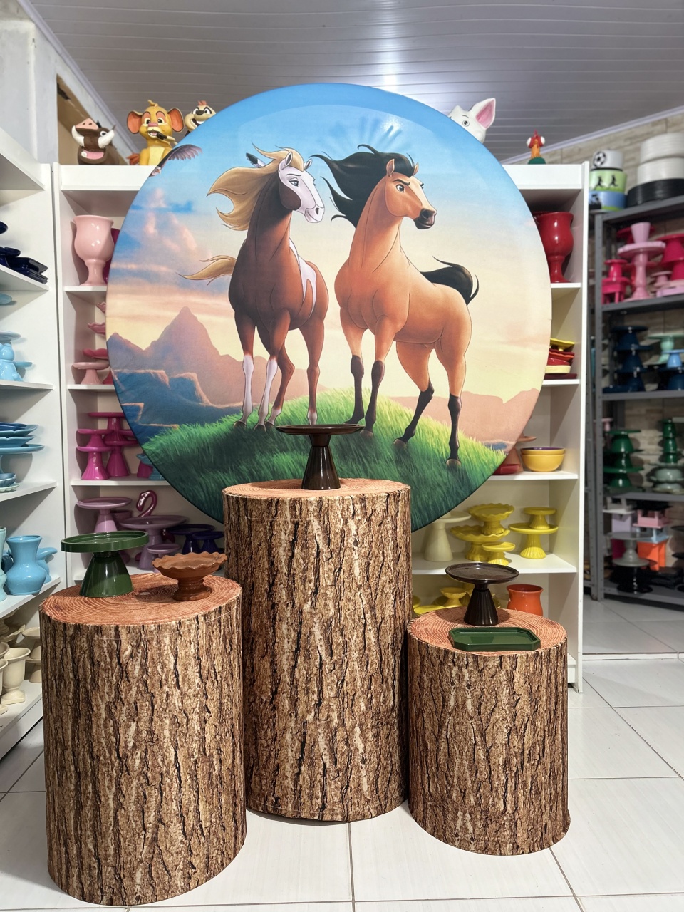 Cavalo Spirit Kit 1 - Pegue e monte da Fada Madrinha decorações 