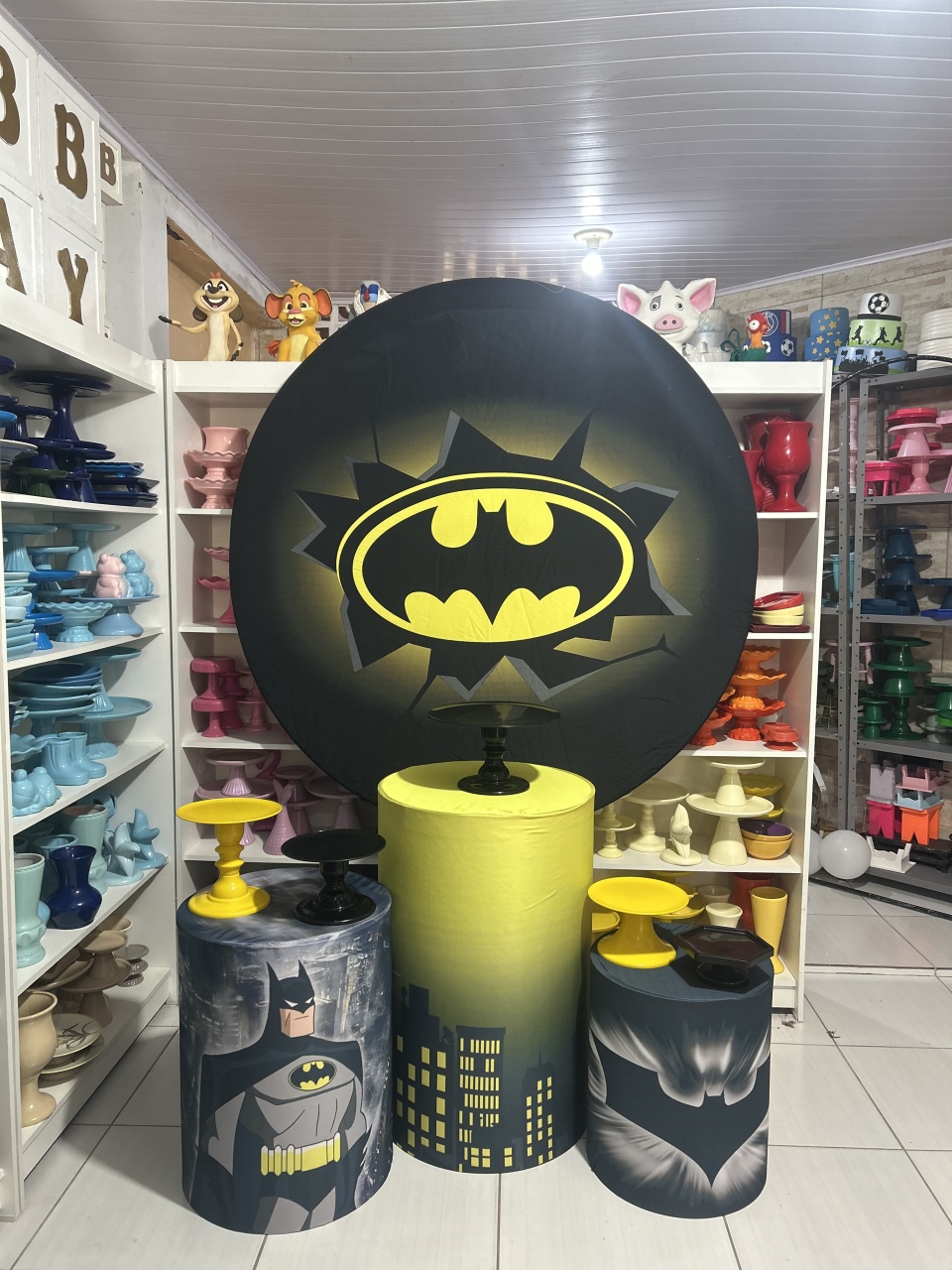 Batman Kit 1 - Pegue e monte da Fada Madrinha decorações 