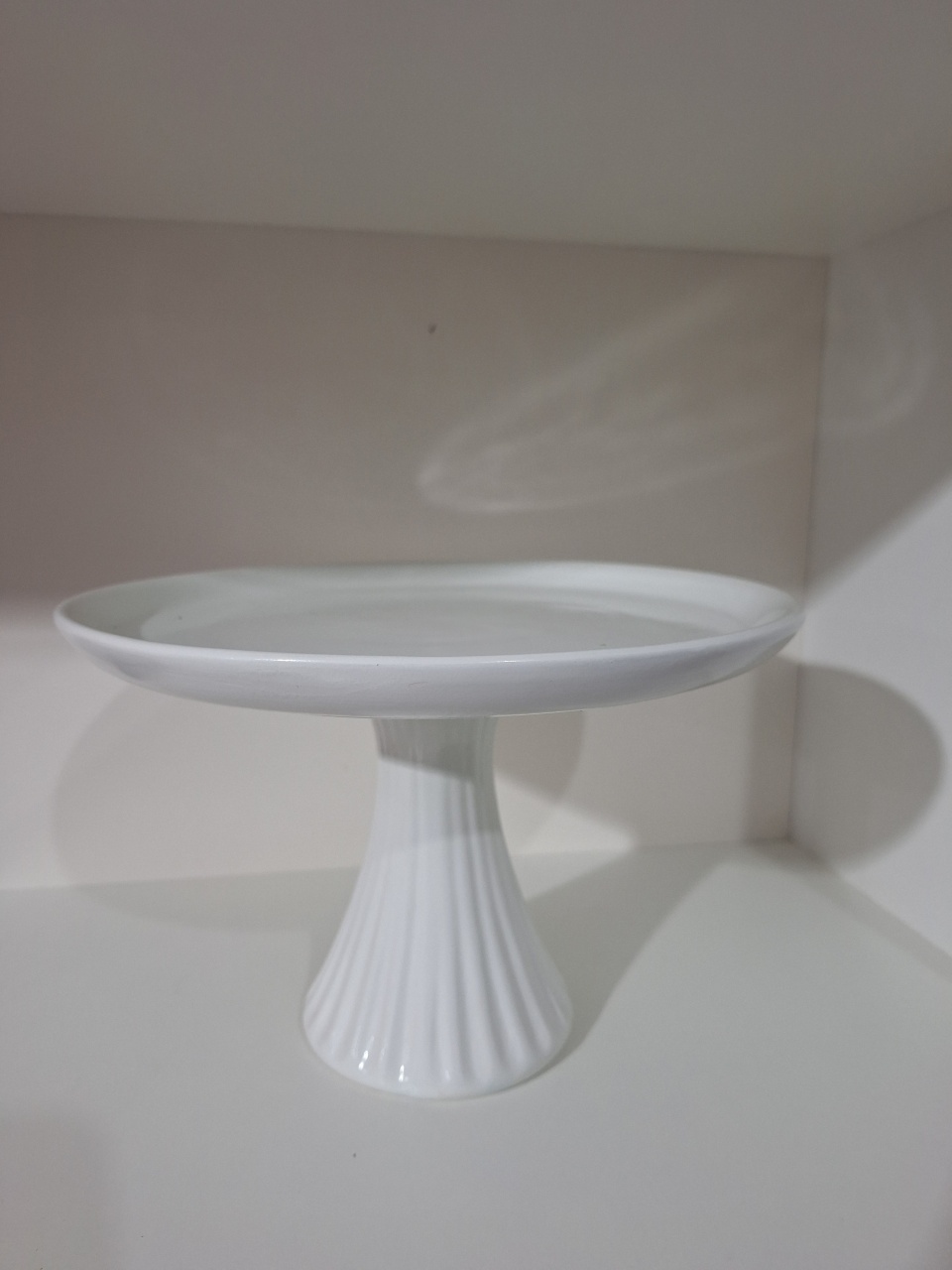 Boleira Ceramica Branca G - Pegue e monte da Fada Madrinha decorações 