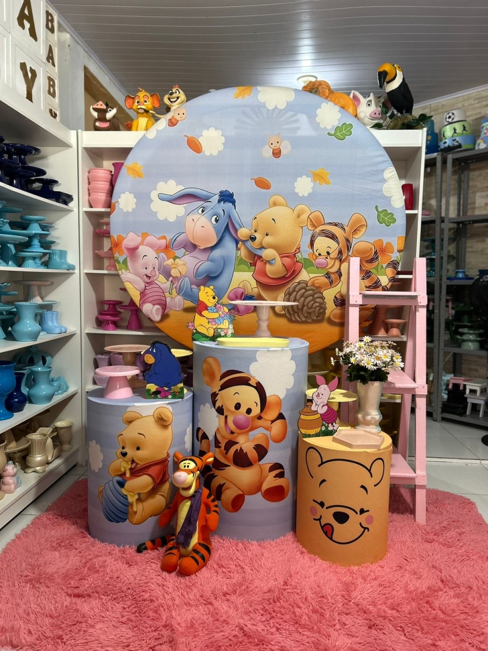 Ursinho Pooh Kit 1 - Pegue e monte da Fada Madrinha decorações 