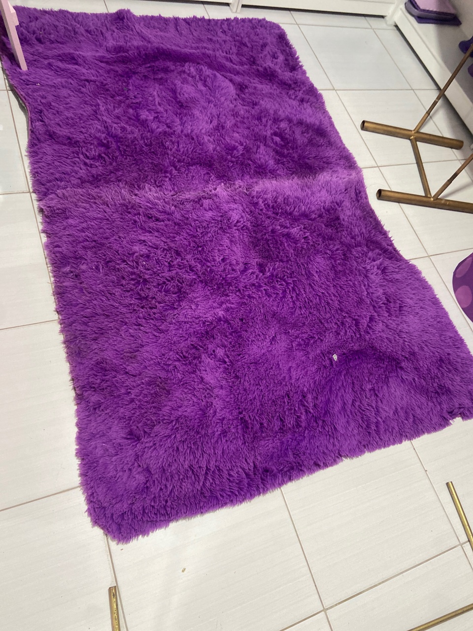 Tapete Pelinho Roxo - Pegue e monte da Fada Madrinha decorações 