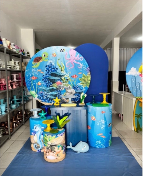 Fundo Mar Kit 4 - Pegue e monte da Fada Madrinha decorações 