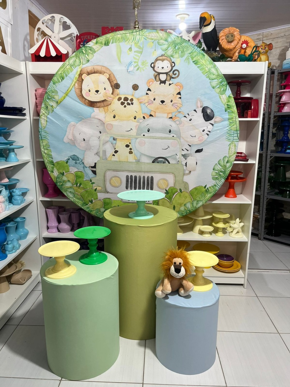 Safari Kit 1 - Pegue e monte da Fada Madrinha decorações 