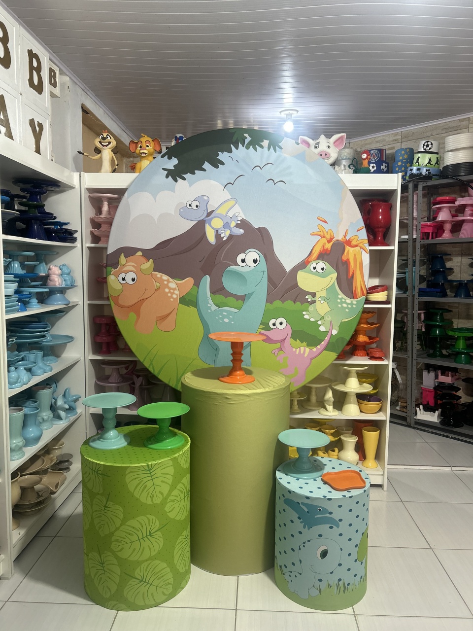 Dino Kit 1 - Pegue e monte da Fada Madrinha decorações 