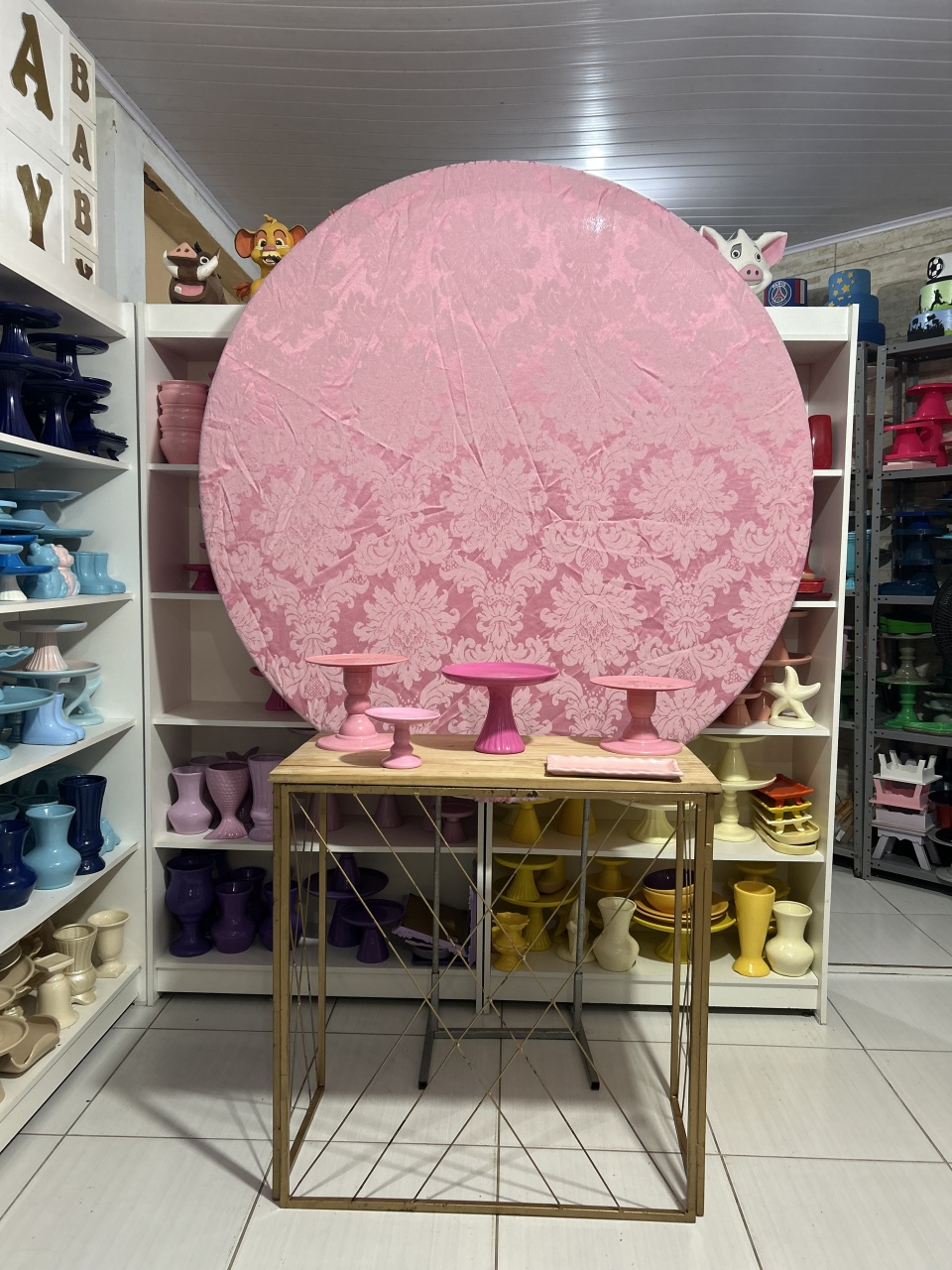 Rosa Kit 1 - Pegue e monte da Fada Madrinha decorações 