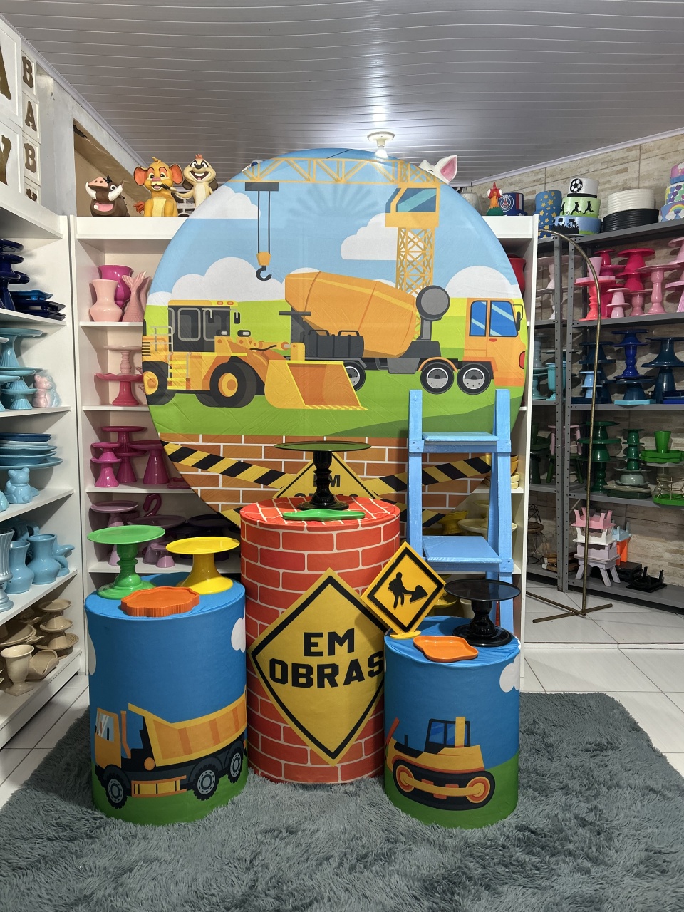 Trator Kit 2 - Pegue e monte da Fada Madrinha decorações 